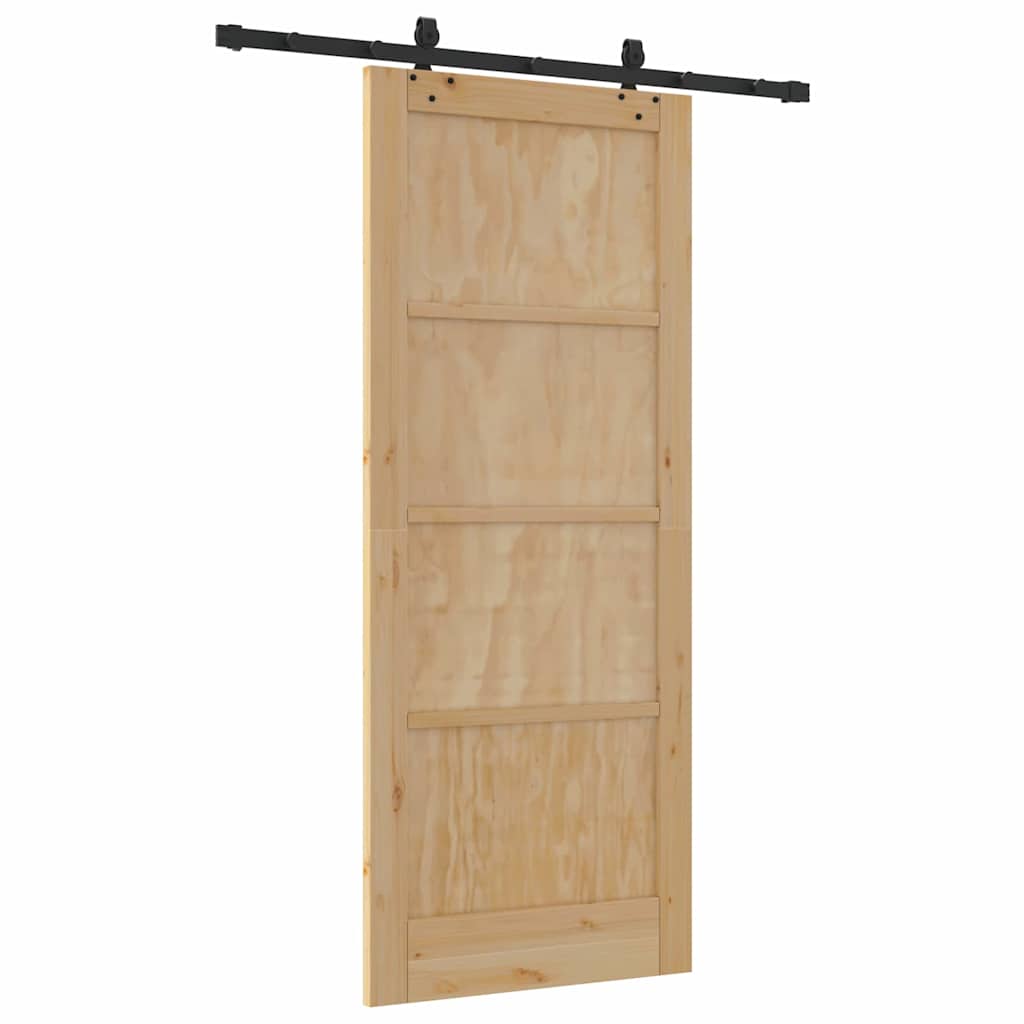 Sliding Door Set Other ORKDAL natural and black 32.7 x 79.5 in