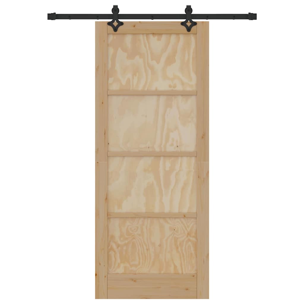 Sliding Door Set Other ORKDAL natural and black 32.7 x 79.5 in