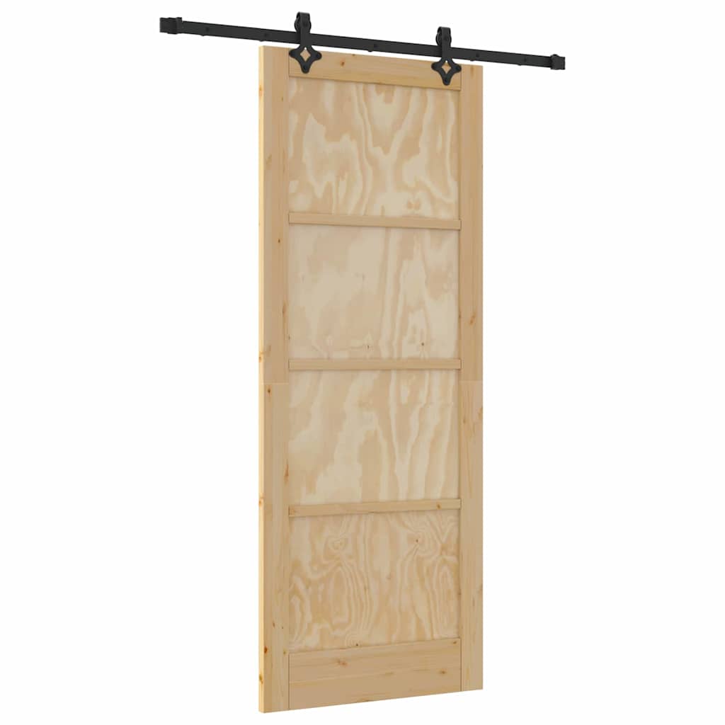 Sliding Door Set Other ORKDAL natural and black 32.7 x 83.1 in