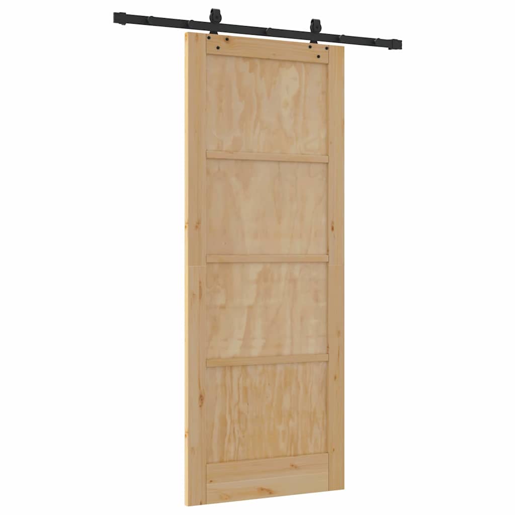 Sliding Door Set Other ORKDAL natural and black 32.7 x 83.1 in