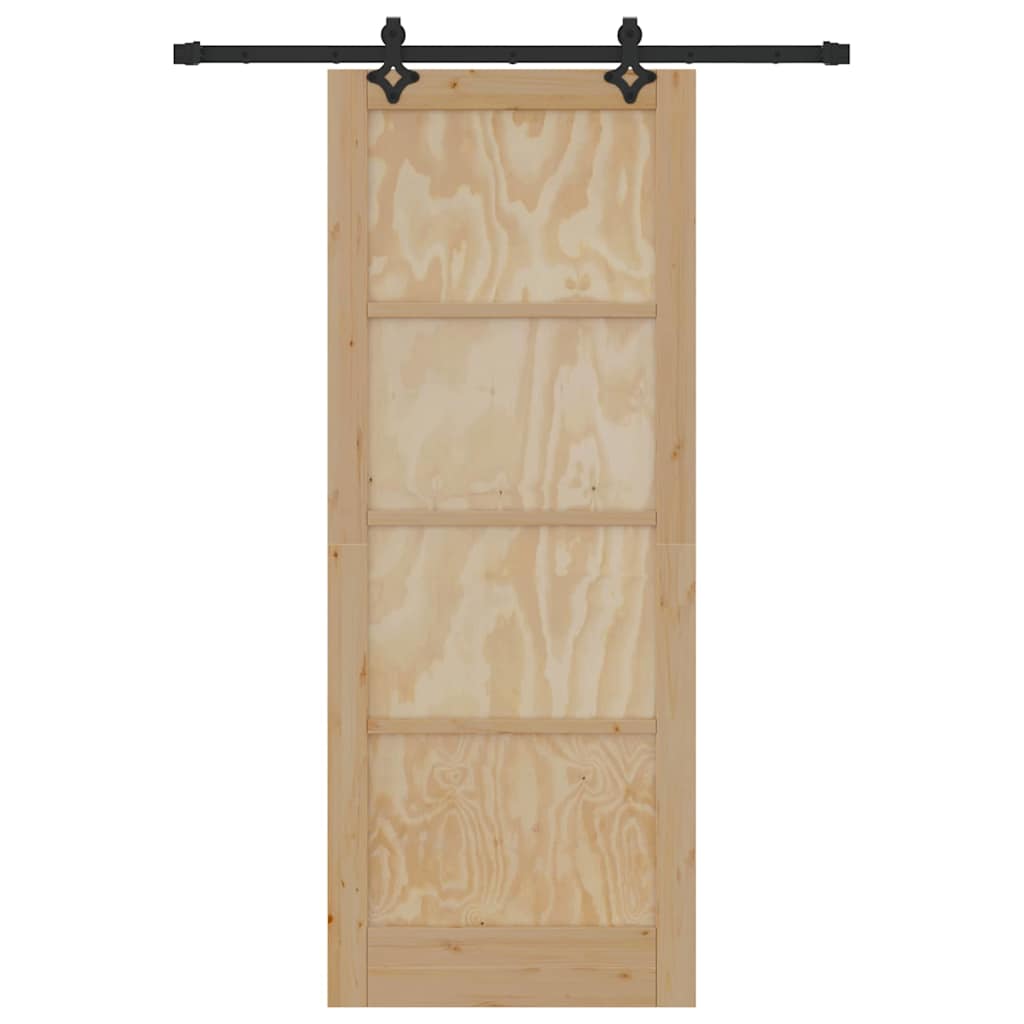 Sliding Door Set Other ORKDAL natural and black 32.7 x 83.1 in