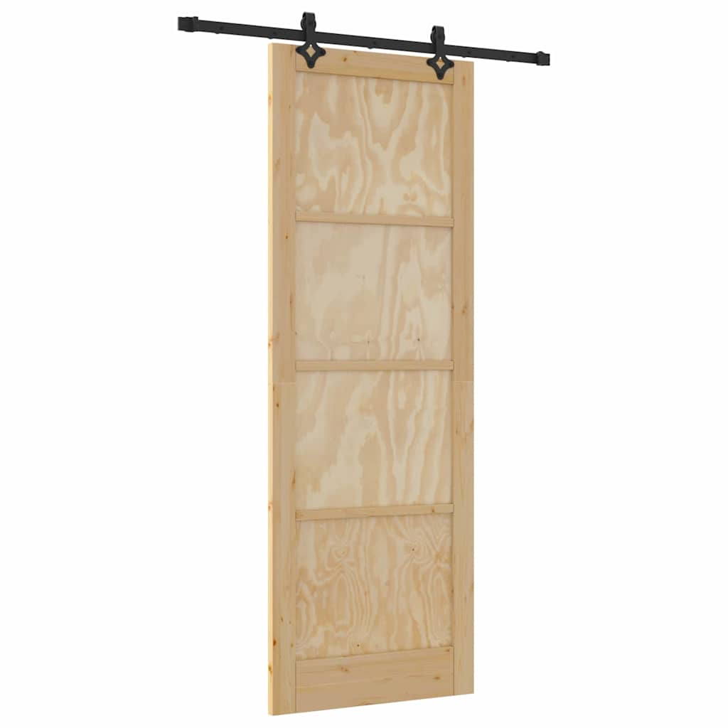 Sliding Door Set Other ORKDAL natural and black 32.7 x 91.4 in
