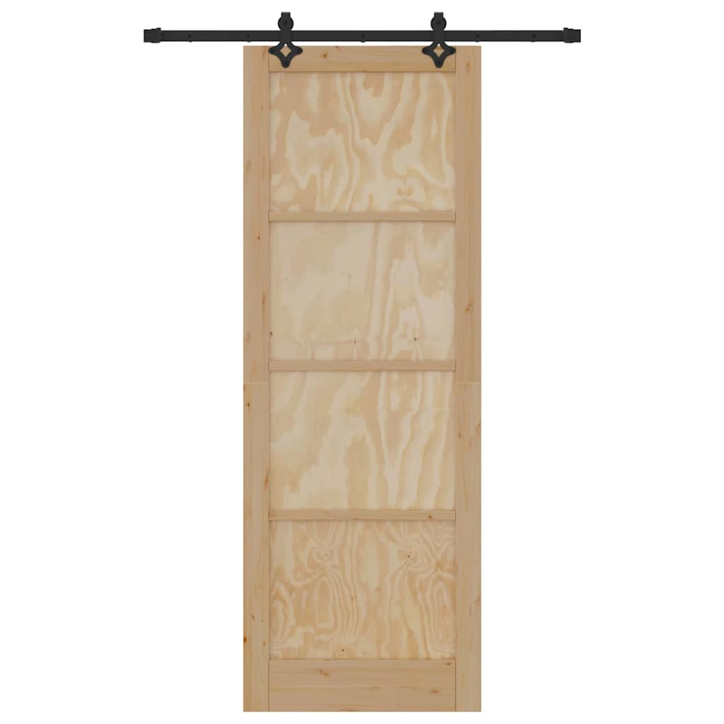 Sliding Door Set Other ORKDAL natural and black 32.7 x 91.4 in