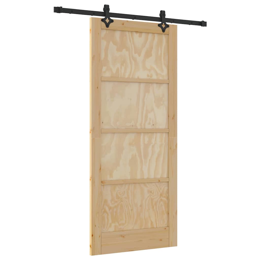 Sliding Door Set Other ORKDAL natural and black 33.9 x 78.1 in