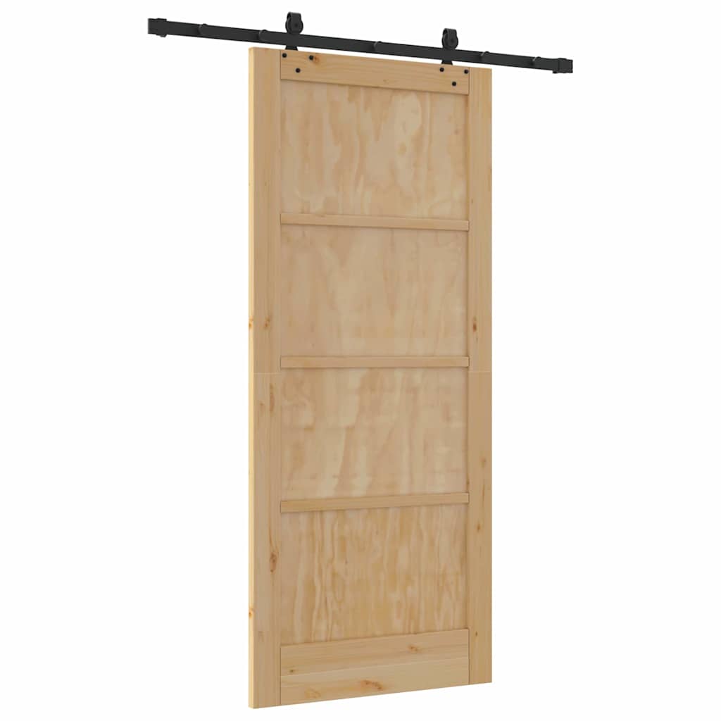 Sliding Door Set Other ORKDAL natural and black 33.9 x 78.1 in