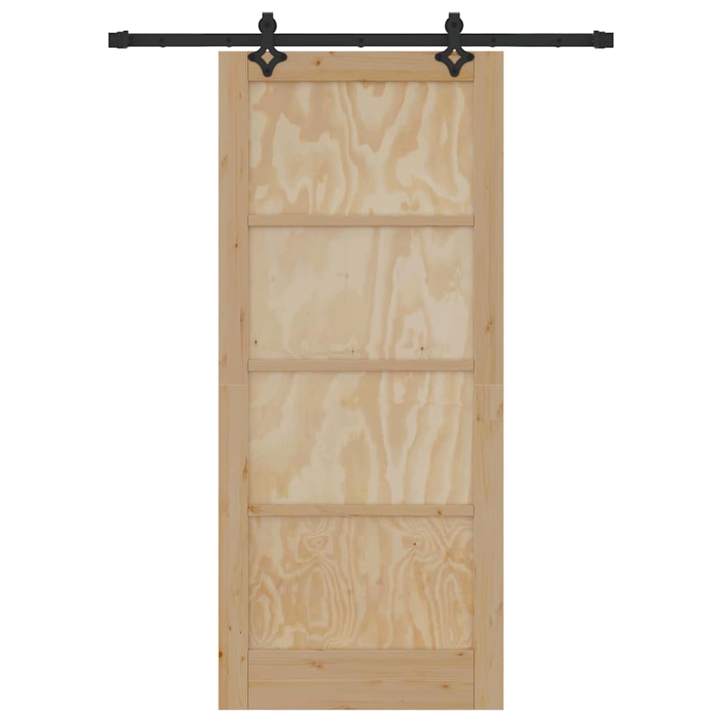 Sliding Door Set Other ORKDAL natural and black 33.9 x 78.1 in
