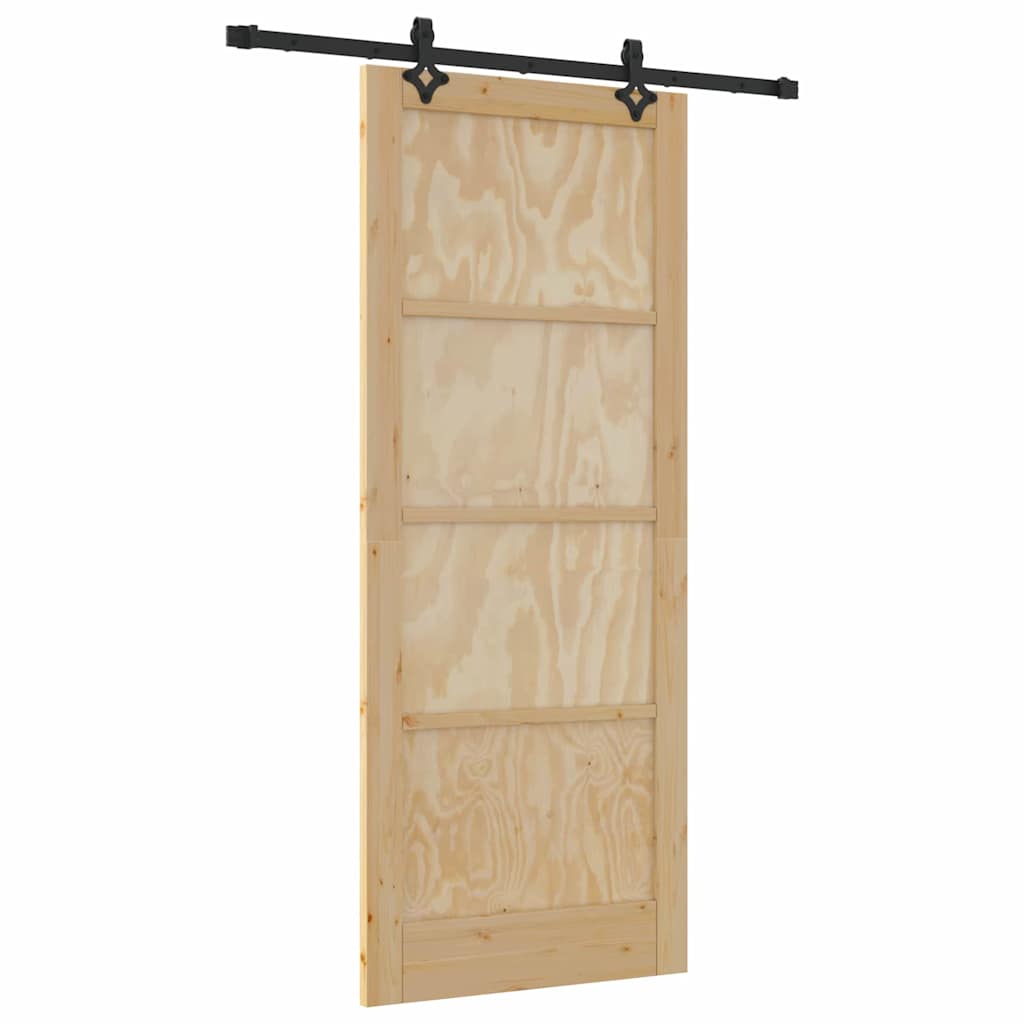 Sliding Door Set Other ORKDAL natural and black 33.9 x 83.1 in