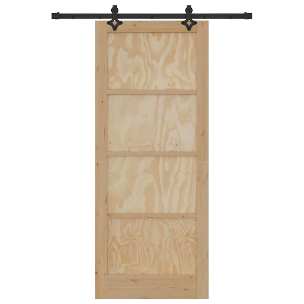Sliding Door Set Other ORKDAL natural and black 33.9 x 83.1 in
