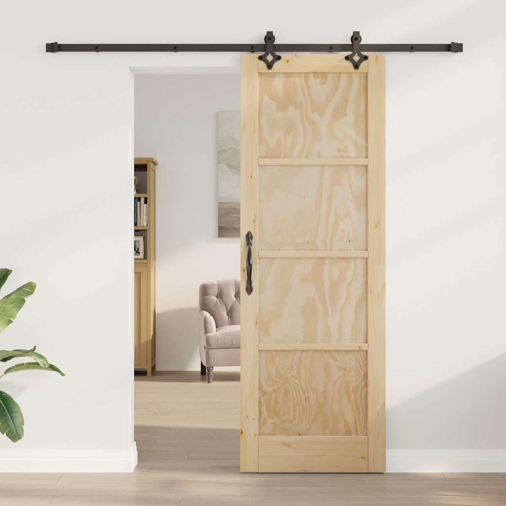 Sliding Door Set Other ORKDAL natural and black 28.9 x 83.1 in