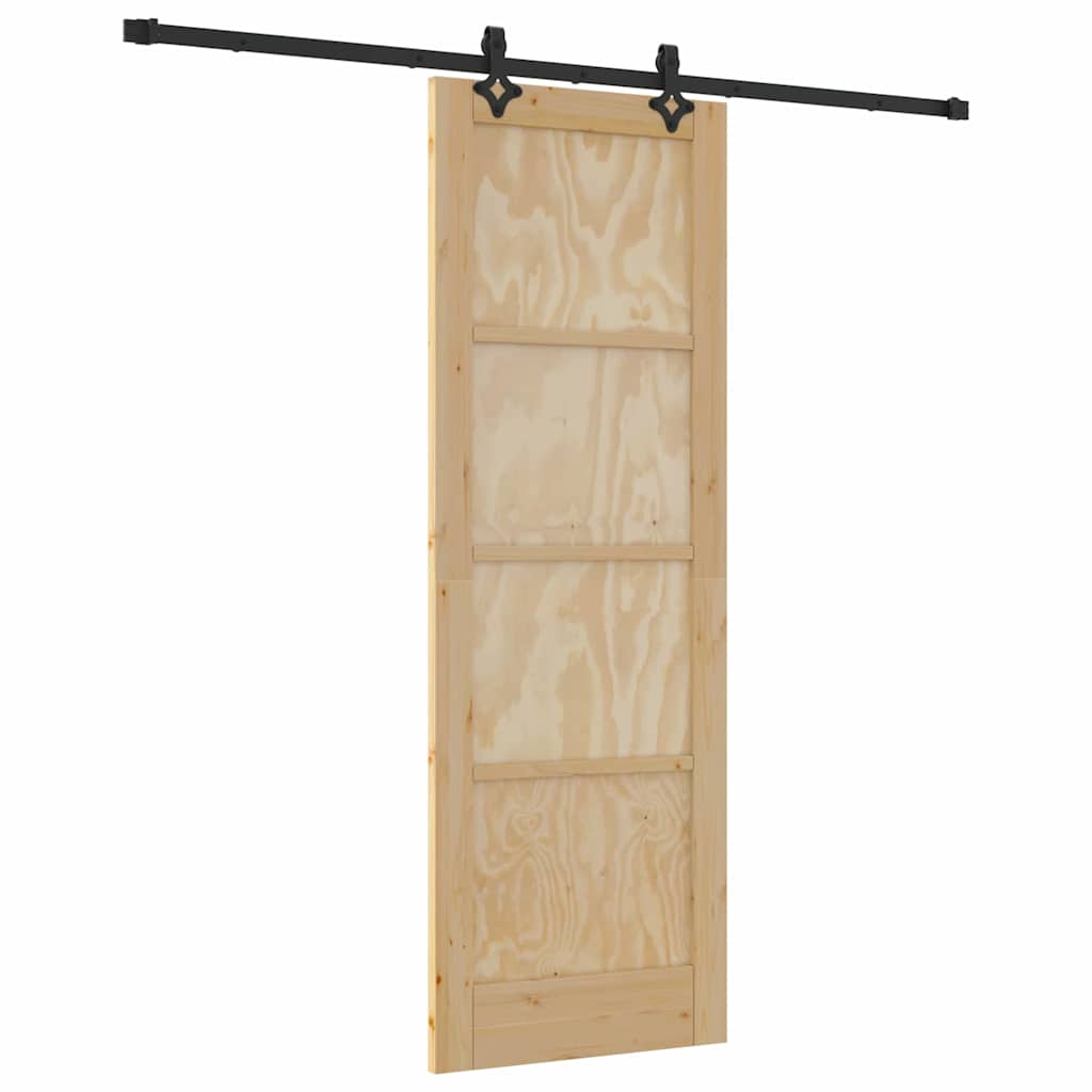 Sliding Door Set Other ORKDAL natural and black 28.9 x 83.1 in