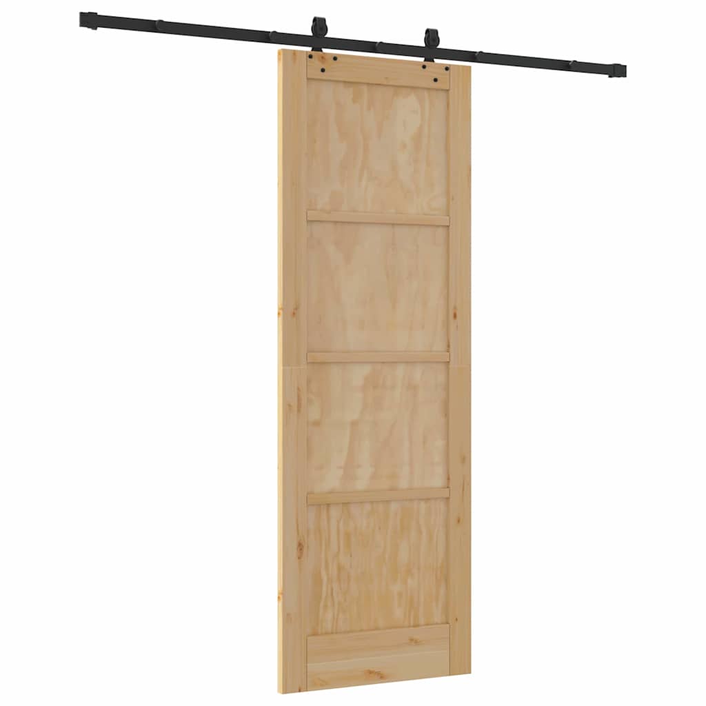 Sliding Door Set Other ORKDAL natural and black 28.9 x 83.1 in