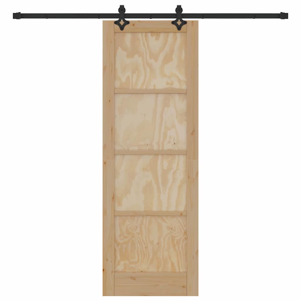 Sliding Door Set Other ORKDAL natural and black 28.9 x 83.1 in