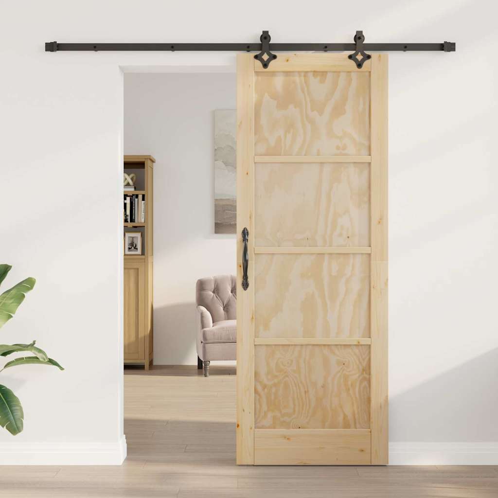 Sliding Door Set Other ORKDAL natural and black 30.7 x 83.1 in