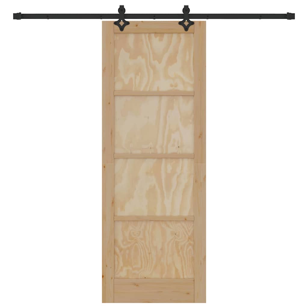 Sliding Door Set Other ORKDAL natural and black 30.7 x 83.1 in