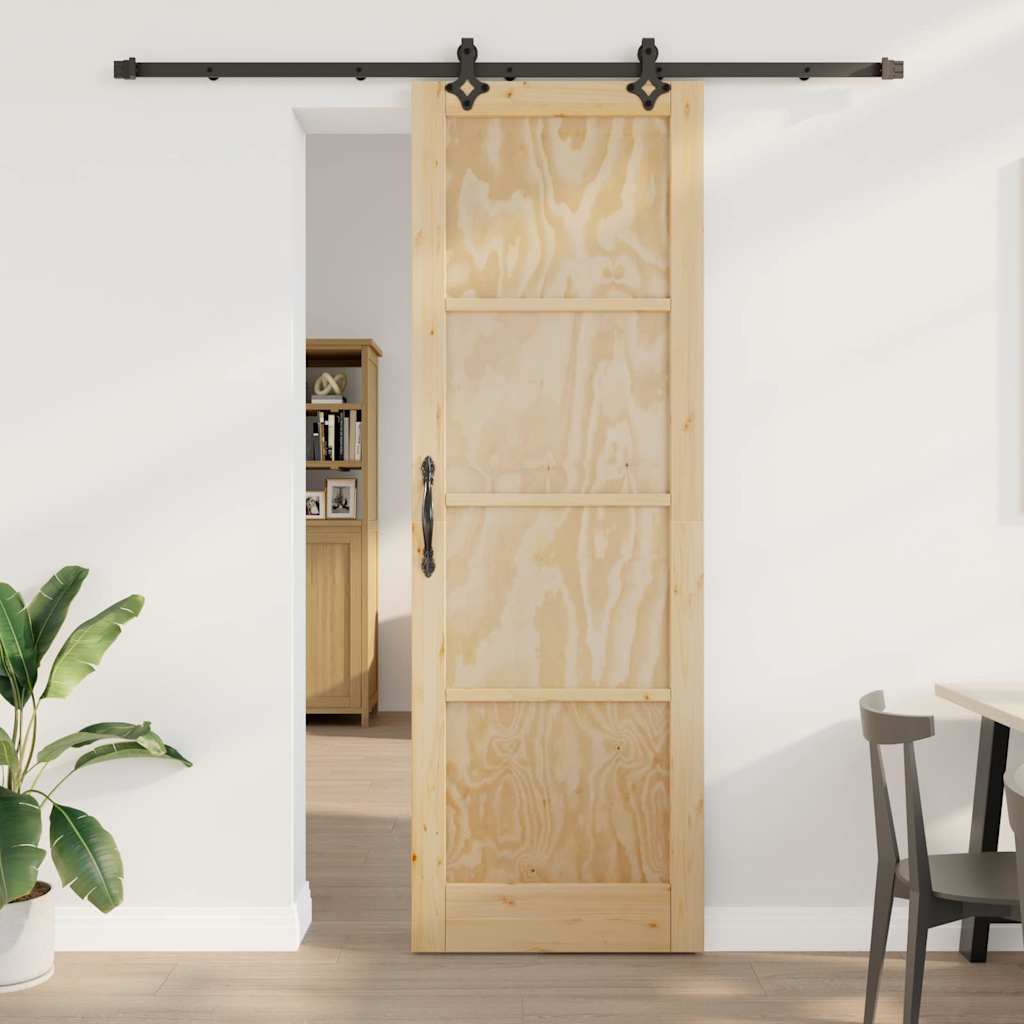 Sliding Door Set Other ORKDAL natural and black 30.7 x 91.3 in