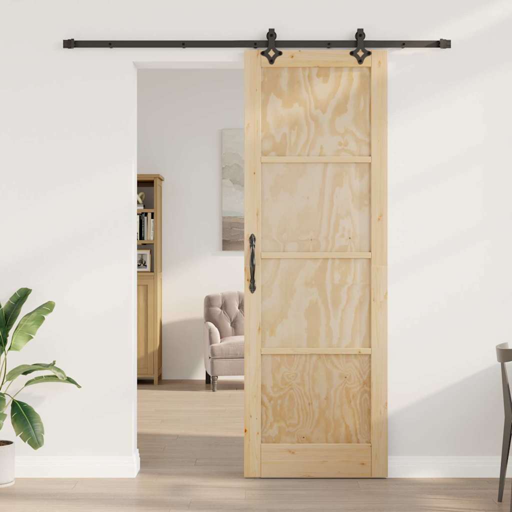 Sliding Door Set Other ORKDAL natural and black 30.7 x 91.3 in