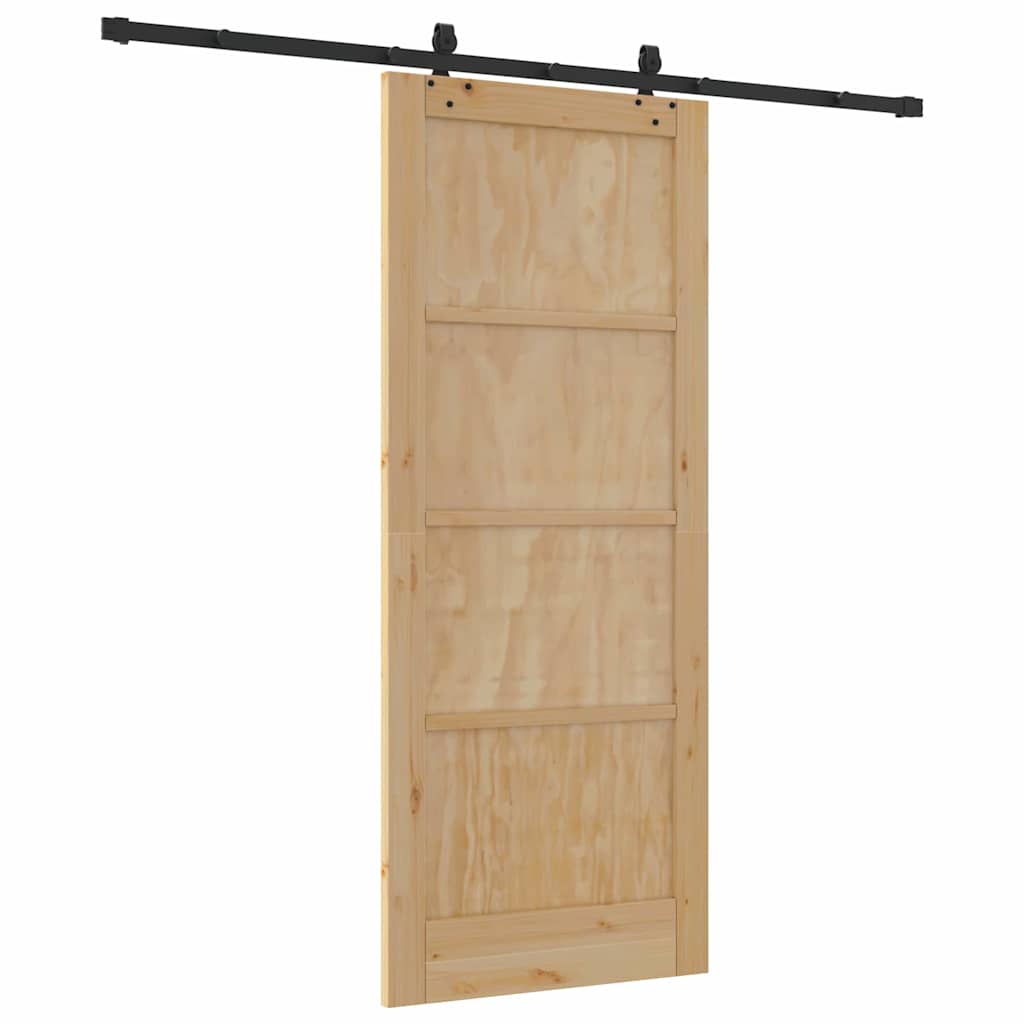 Sliding Door Set Other ORKDAL natural and black 32.7 x 79.5 in