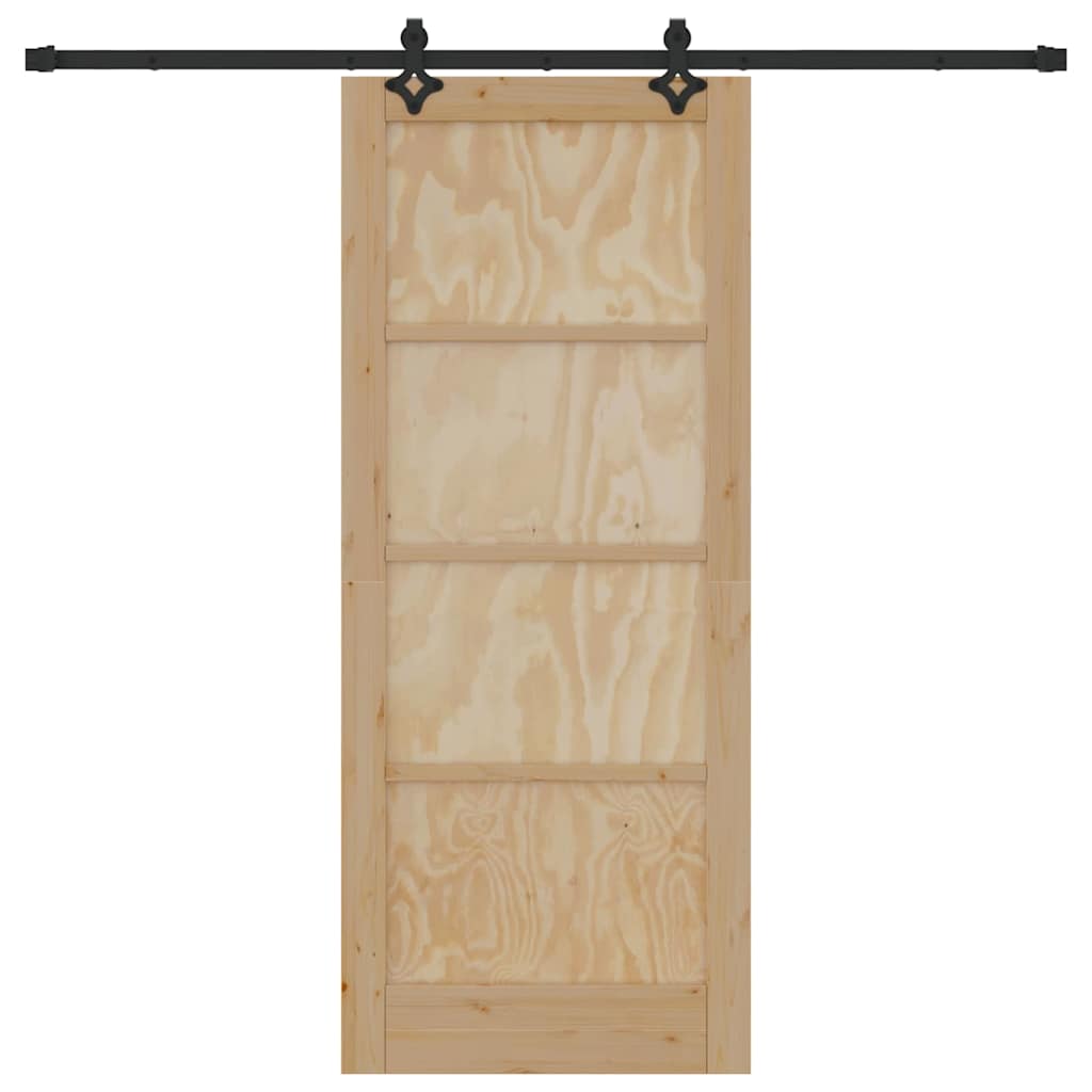 Sliding Door Set Other ORKDAL natural and black 32.7 x 79.5 in