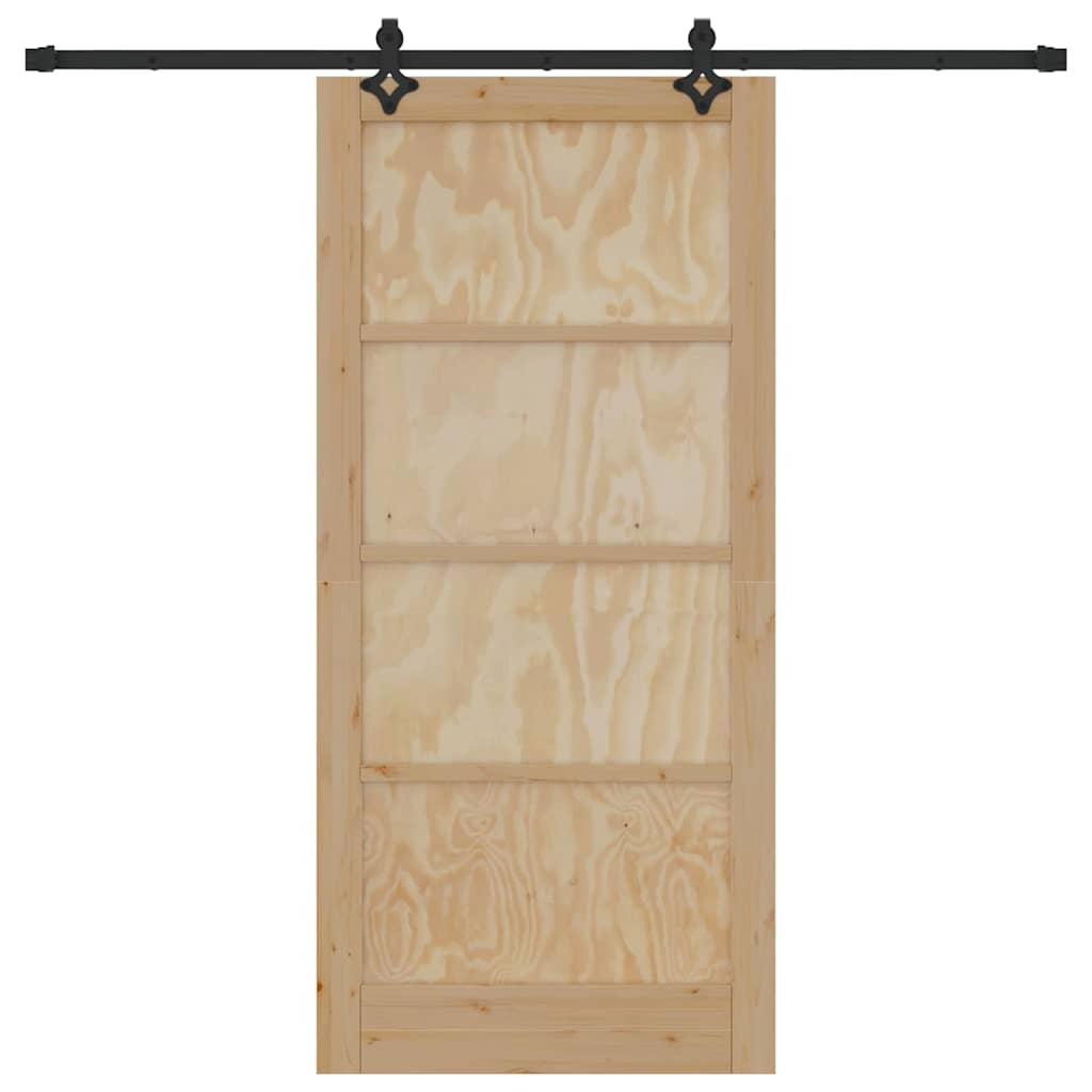 Sliding Door Set Other ORKDAL natural and black 36.6 x 79.5 in