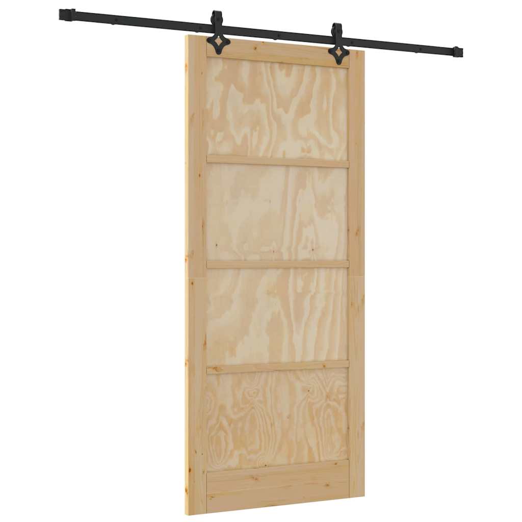 Sliding Door Set Other ORKDAL natural and black 36.6 x 83.1 in