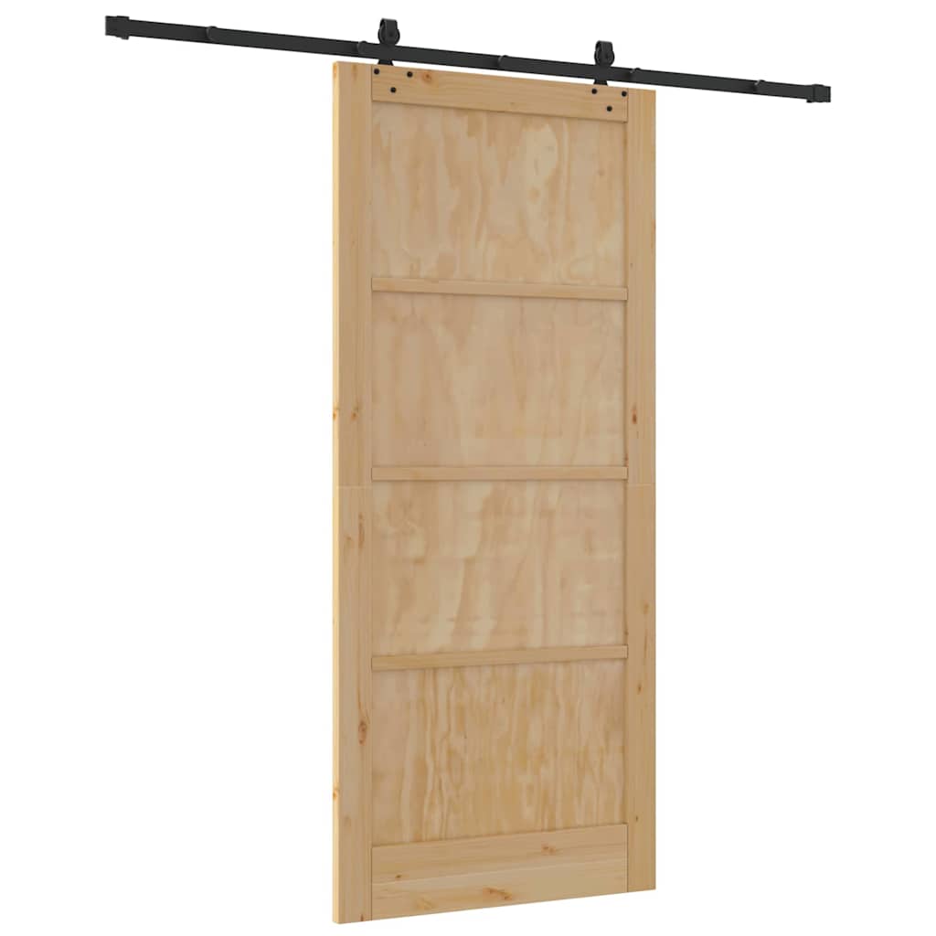 Sliding Door Set Other ORKDAL natural and black 36.6 x 83.1 in