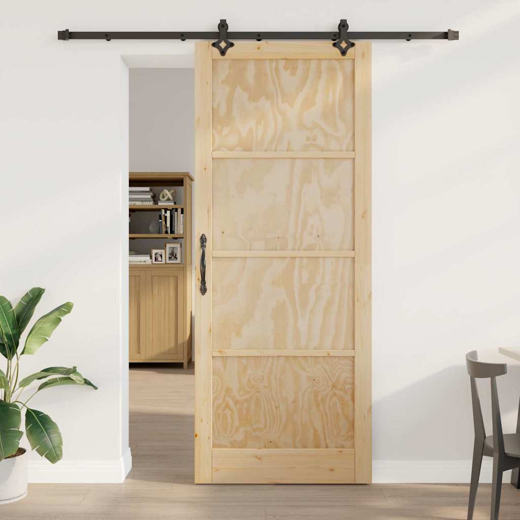 Sliding Door Set Other ORKDAL natural and black 36.6 x 91.3 in