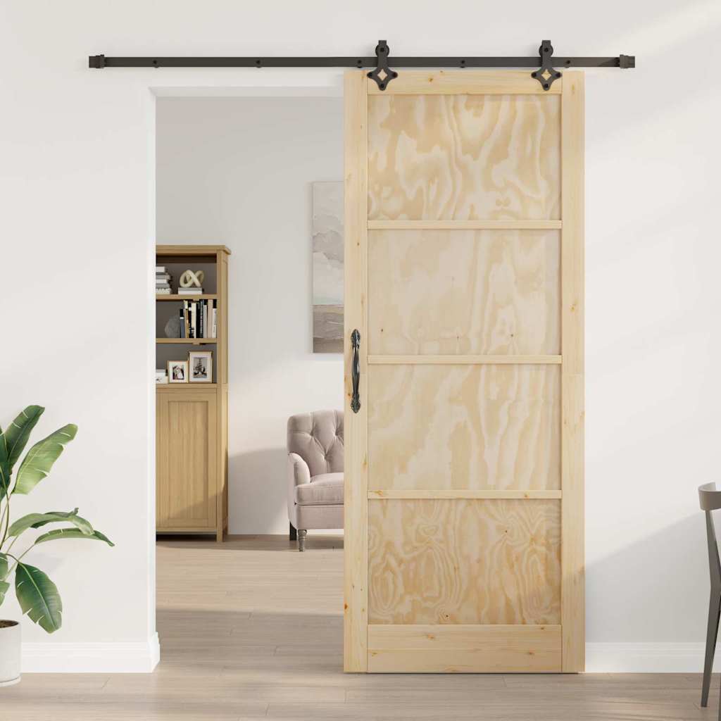 Sliding Door Set Other ORKDAL natural and black 36.6 x 91.3 in