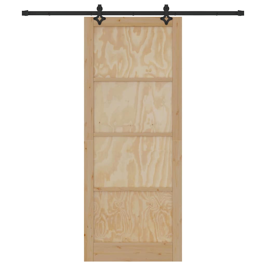 Sliding Door Set Other ORKDAL natural and black 36.6 x 91.3 in