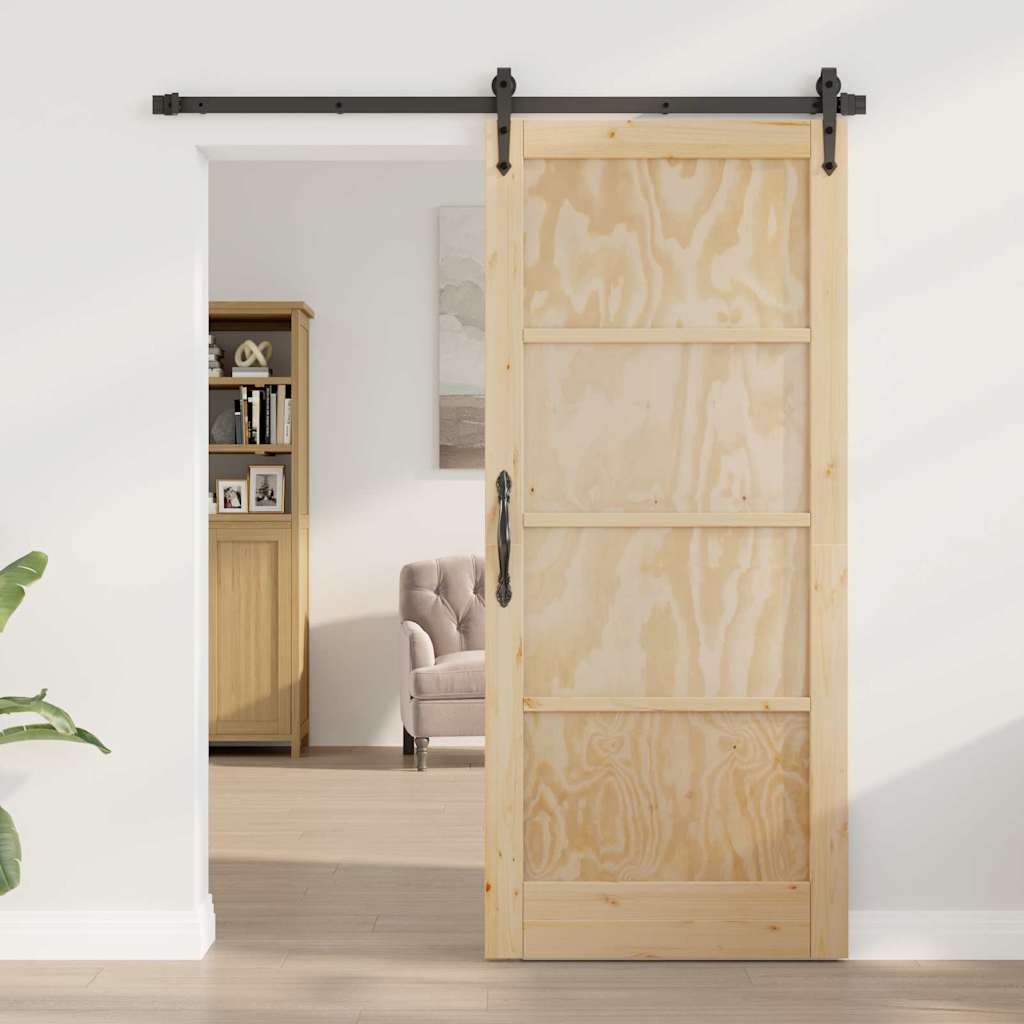 Sliding Door Other ORKDAL natural and black 33.9 x 78.1 in