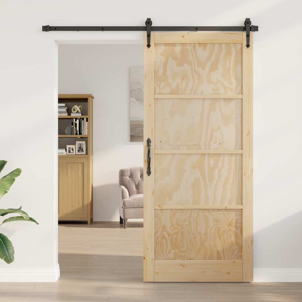 Sliding Door Other ORKDAL natural and black 36.6 x 83.1 in