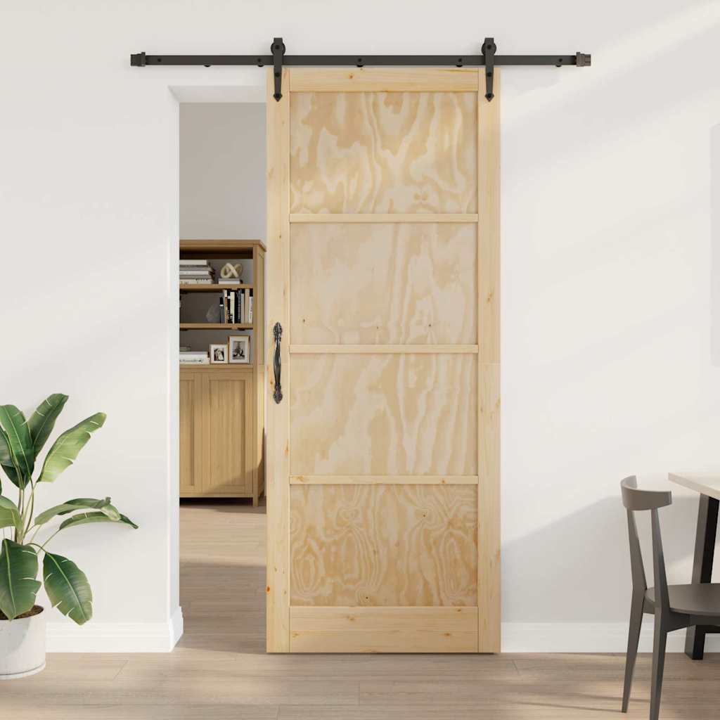 Sliding Door Other ORKDAL natural and black 36.6 x 91.3 in