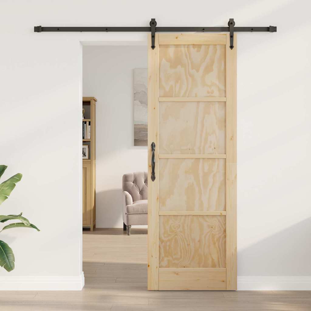 Sliding Door Other ORKDAL natural and black 28.9 x 83.1 in