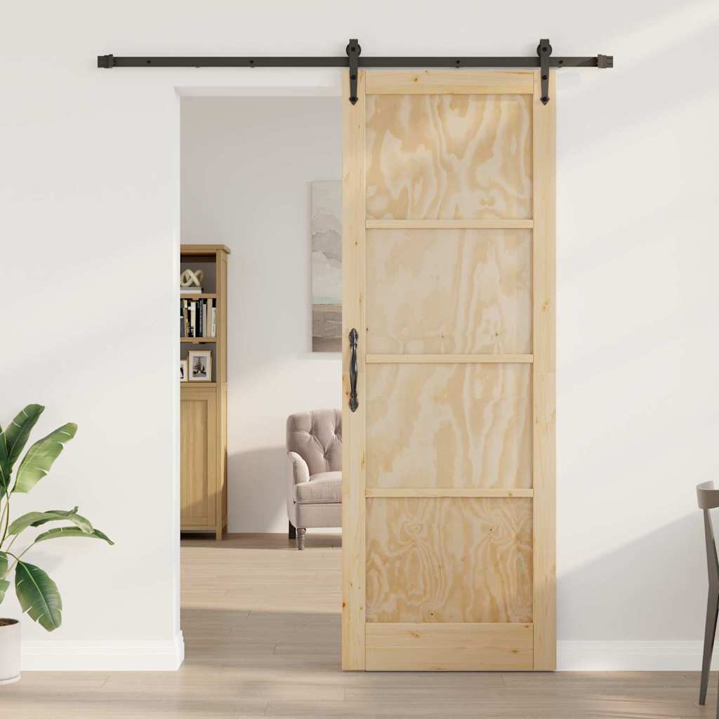 Sliding Door Other ORKDAL natural and black 32.7 x 91.4 in