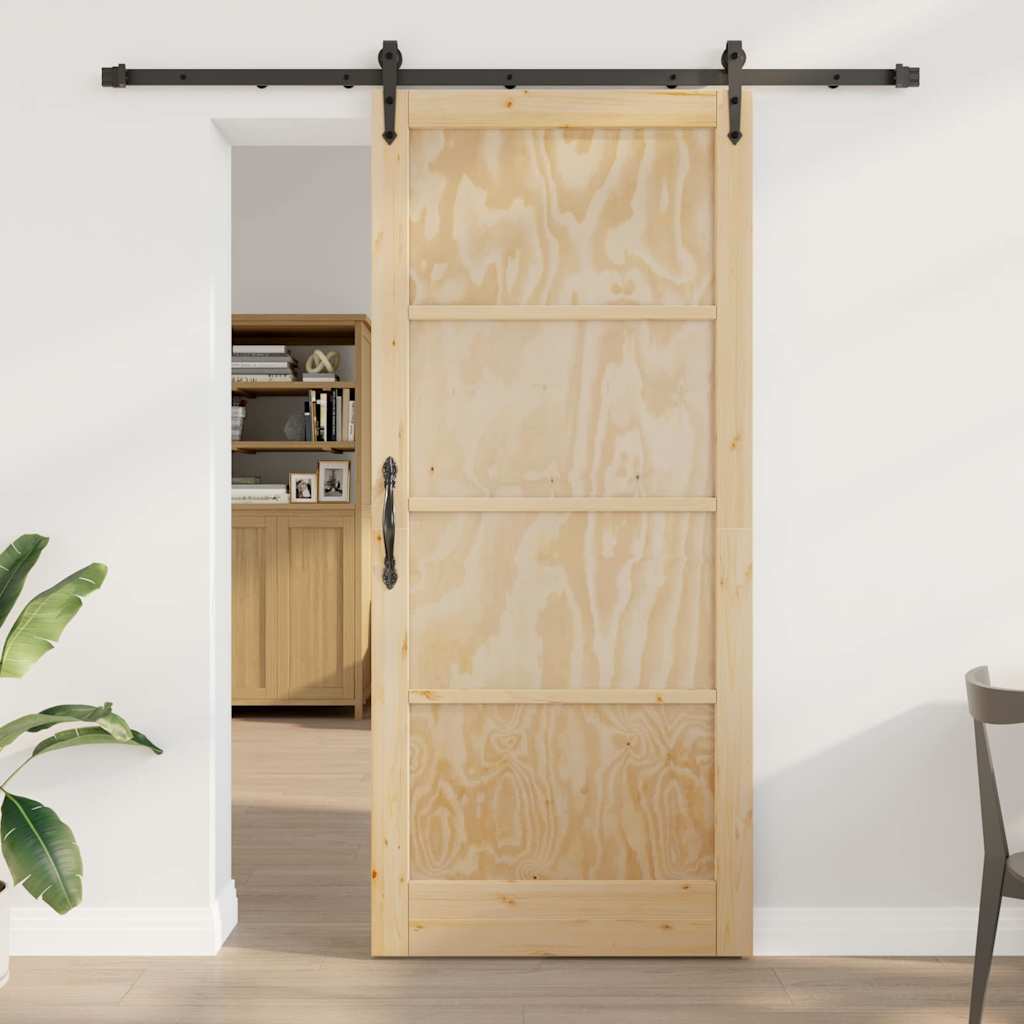 Sliding Door Other ORKDAL natural and black 36.6 x 83.1 in