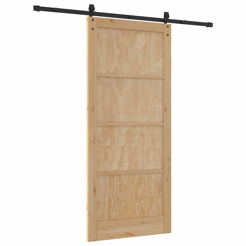 Sliding Door Other ORKDAL natural and black 36.6 x 83.1 in