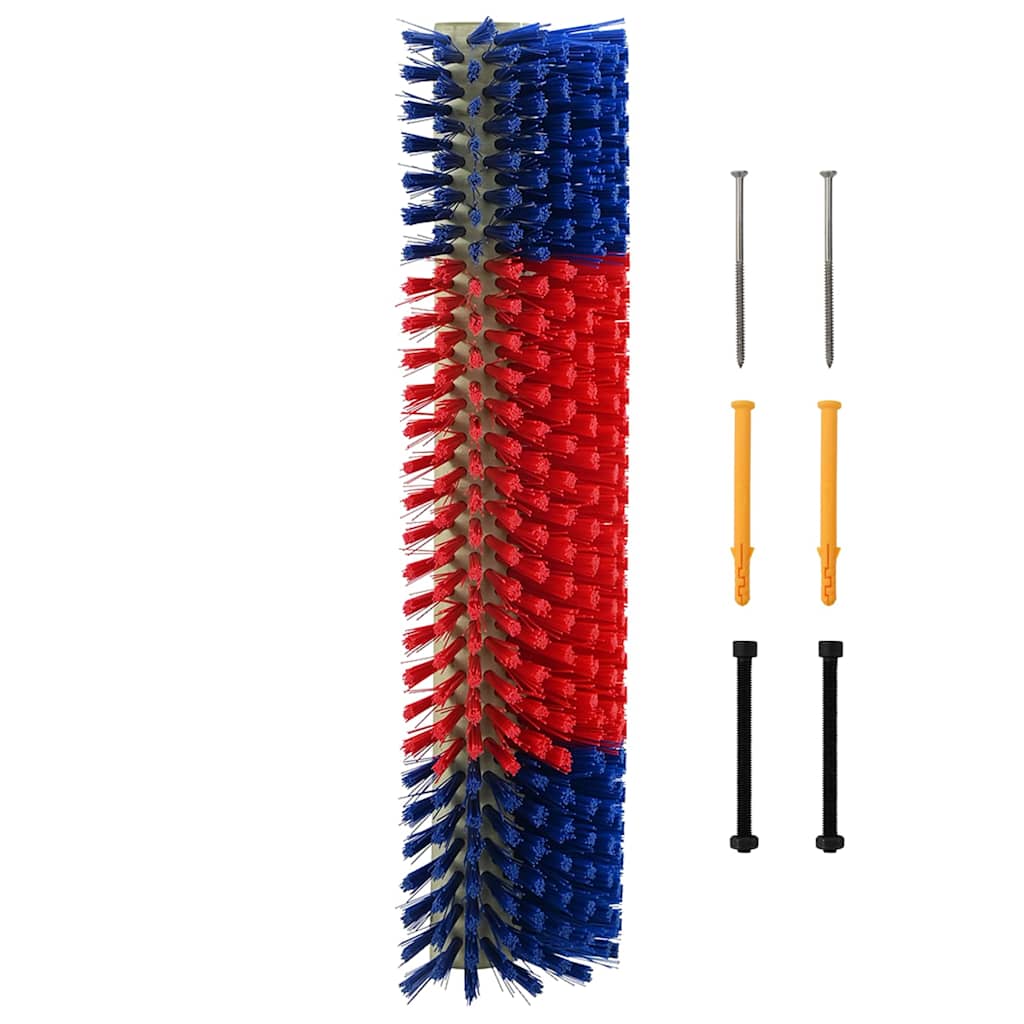 Cattle Brushes Red and Blue 20 x 9 x 50 cm Plastic and Steel