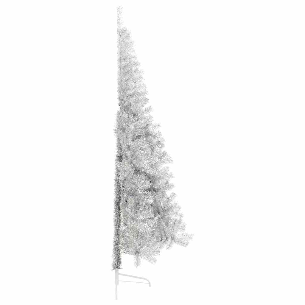 Artificial Pre-lit Christmas Tree Silver 82.7" PET