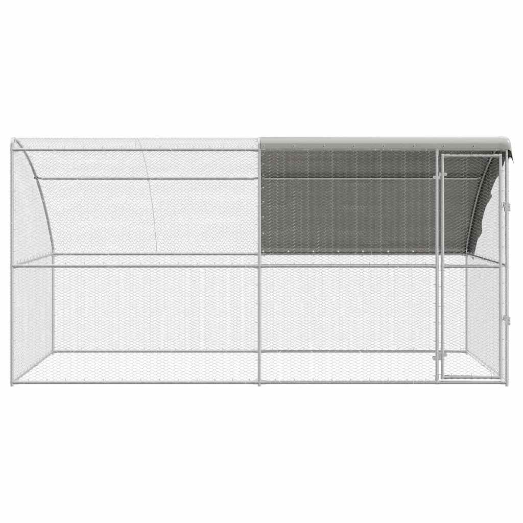 Chicken Cage Silver 400 x 200 x 198.5 cm Galvanized steel