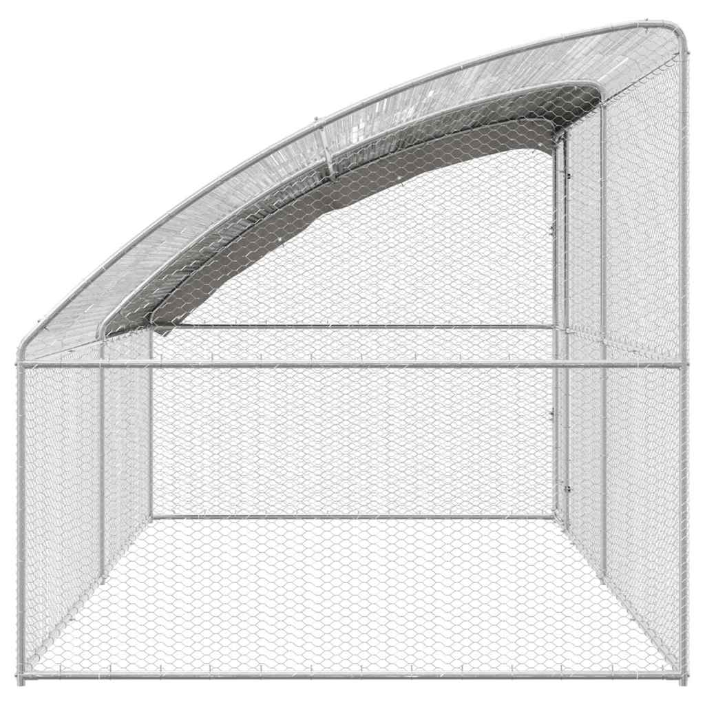 Chicken Cage Silver 400 x 200 x 198.5 cm Galvanized steel