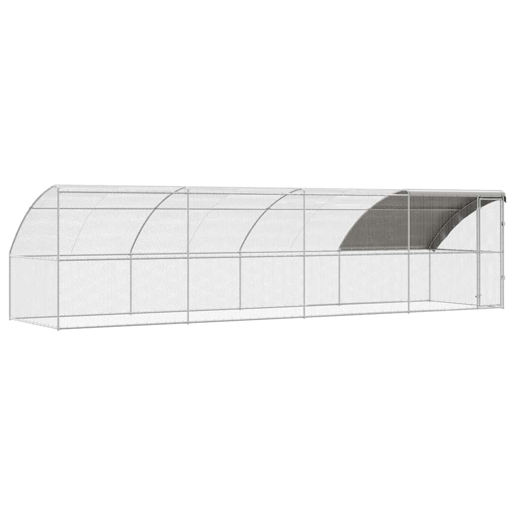 Chicken Cage Silver 800 x 200 x 198.5 cm Galvanized steel