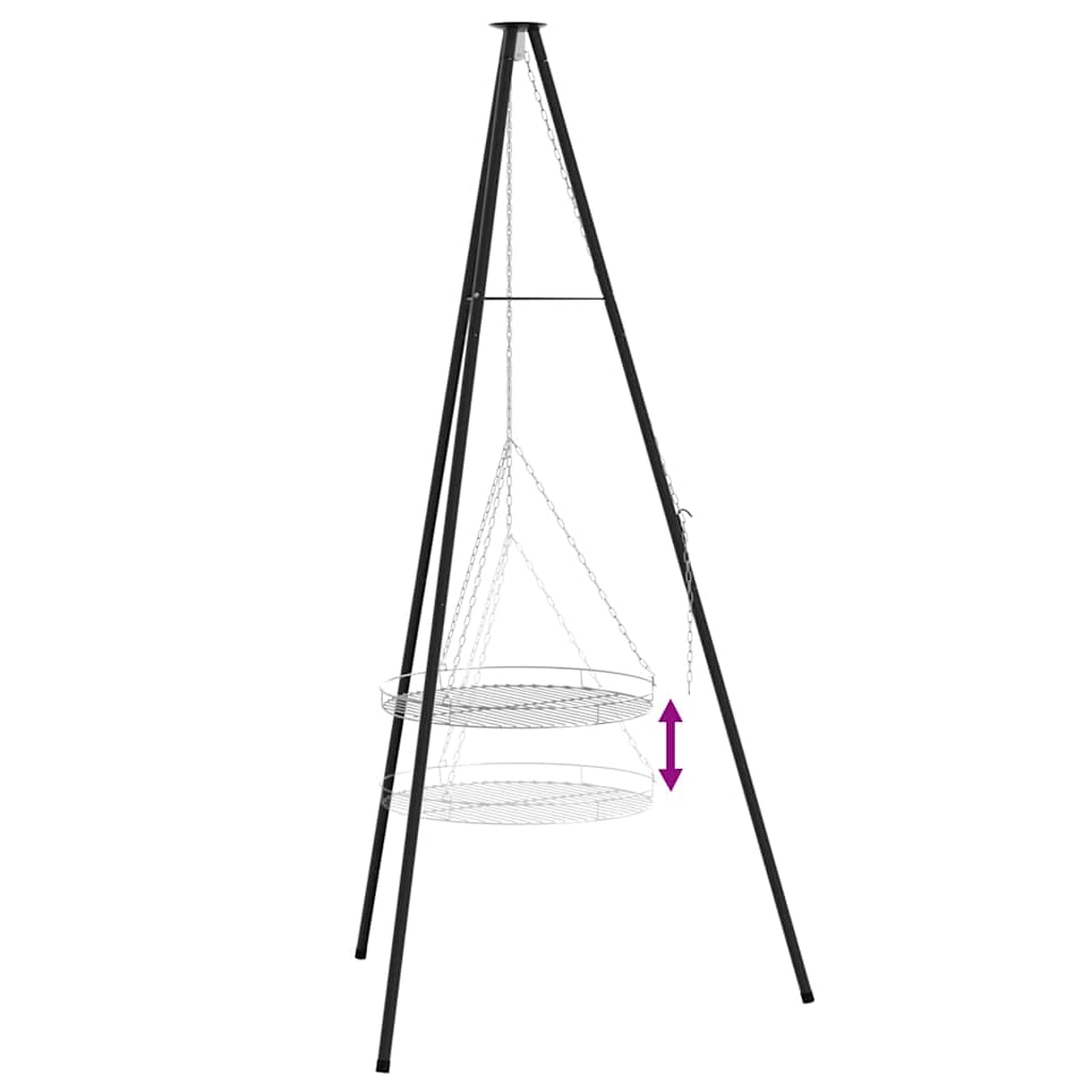 Campfire Tripod Black 92 x 92 x 171.5 cm Steel
