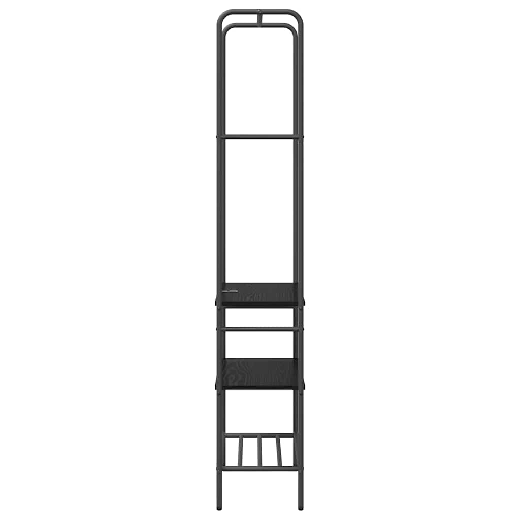 Clothes Rack with Shelves Other Black oak 60 x 30 x 171 cm
