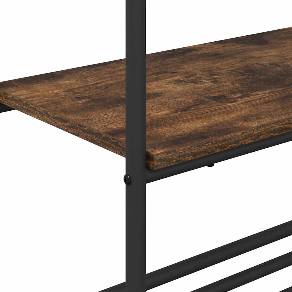Clothes Rack with Shelves Other Smoked oak 60 x 30 x 171 cm
