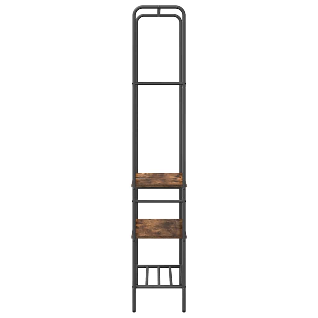 Clothes Rack with Shelves Other Smoked oak 60 x 30 x 171 cm