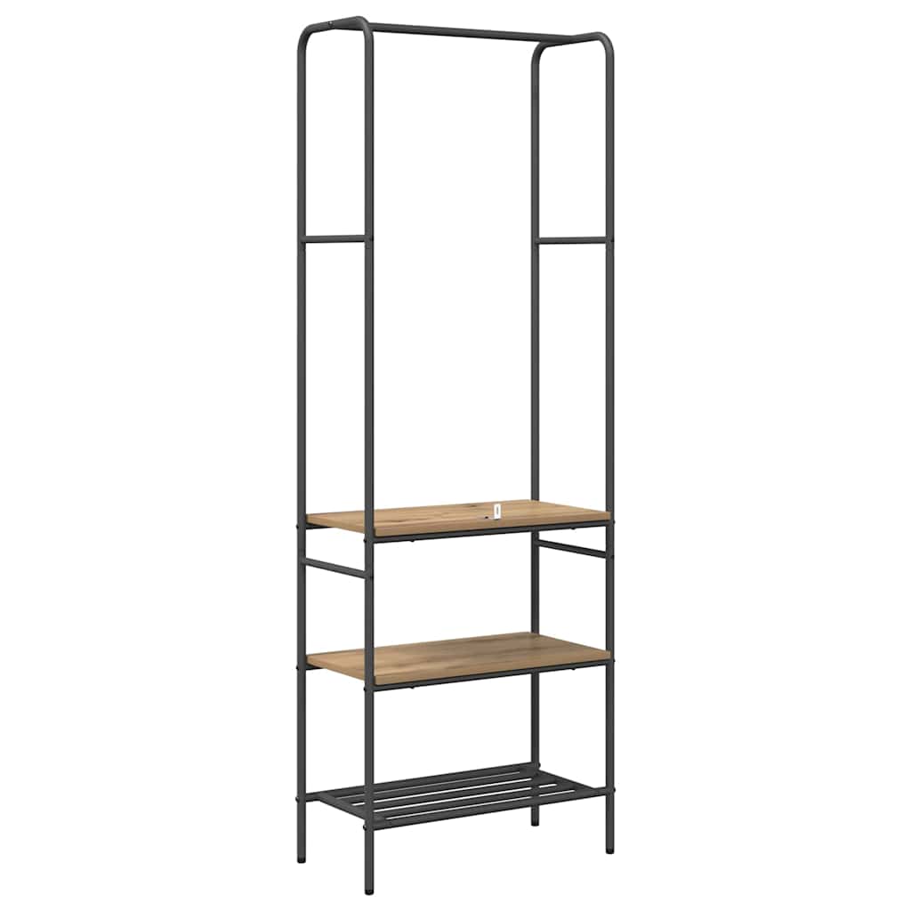 Clothes Rack with Shelves Other artisan oak 60 x 30 x 171 cm