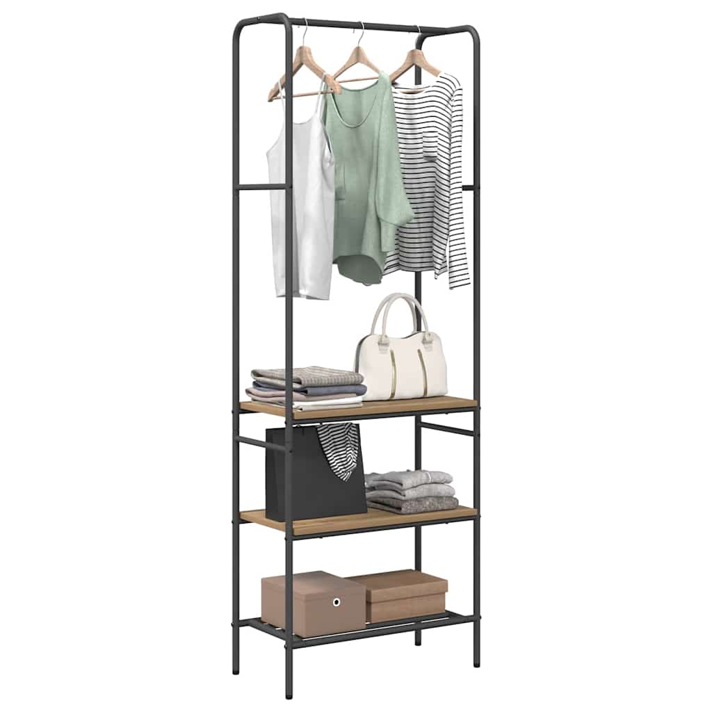 Clothes Rack with Shelves Other artisan oak 60 x 30 x 171 cm