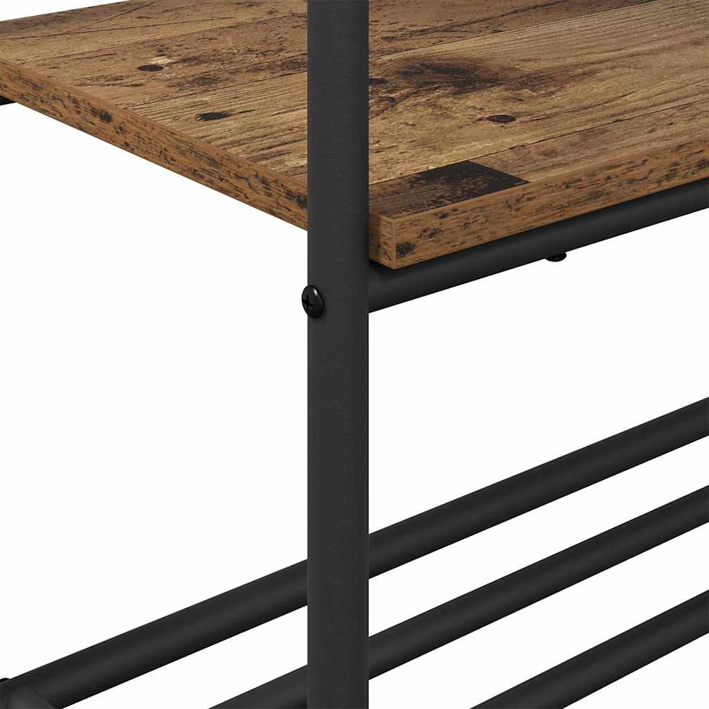Clothes Rack with Shelves Old wood 77 x 30 x 171 cm