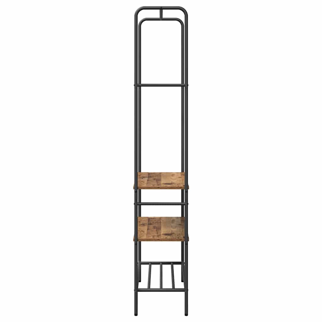 Clothes Rack with Shelves Old wood 77 x 30 x 171 cm