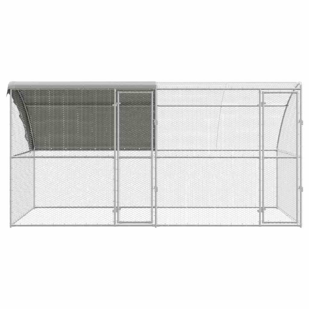 Chicken Cage Silver 400 x 200 x 198.5 cm Galvanized steel