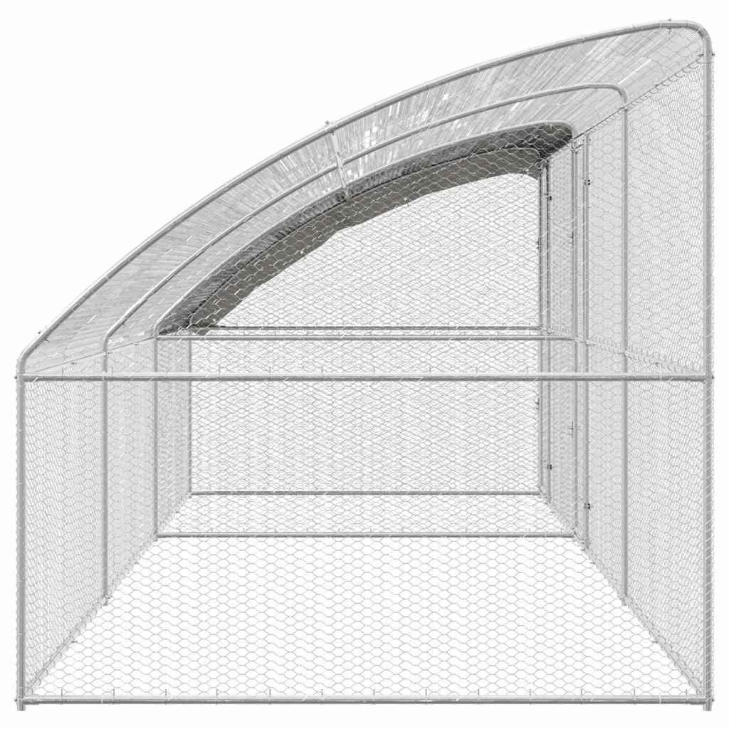 Chicken Cage Silver 600 x 200 x 198.5 cm Galvanized steel
